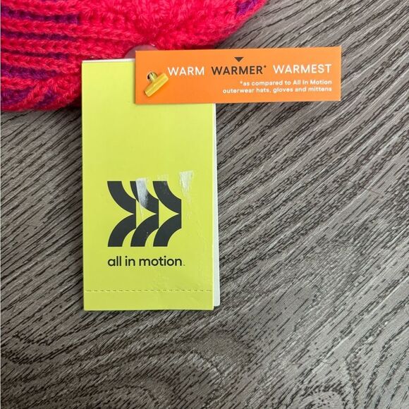 All in motion purple  and Pink Knit Winter Hat with Ear Flaps - Picture 3 of 5